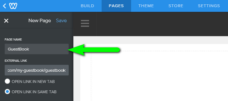 Guestbook Link