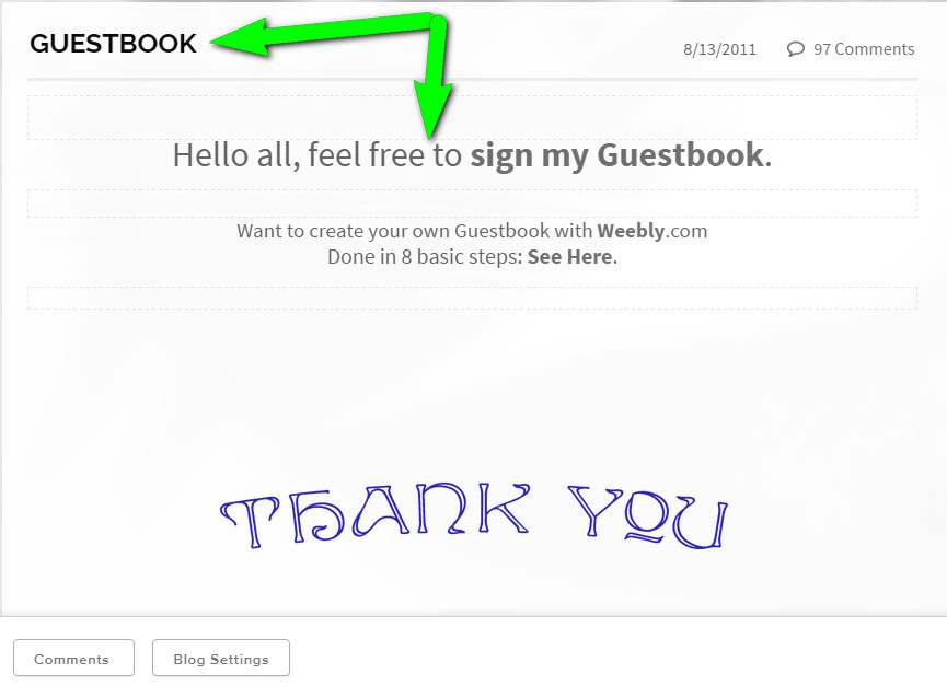 Create A Guestbook