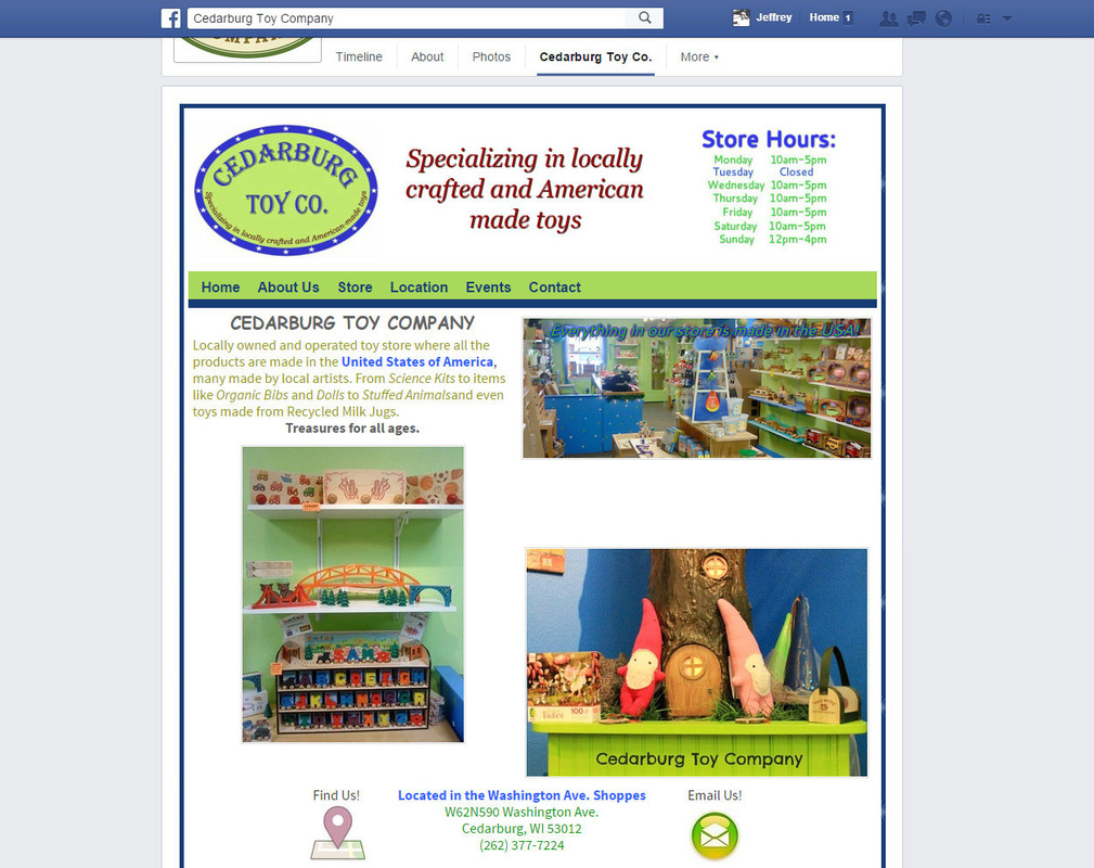 Cedarburg Toy Co. Facebook Tab